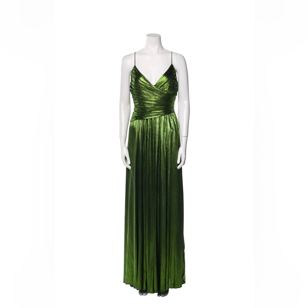 Retrofete Green Doss Metallic Gown XL